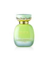 la fede aura pista dessert perfume bottle shows against white background 
