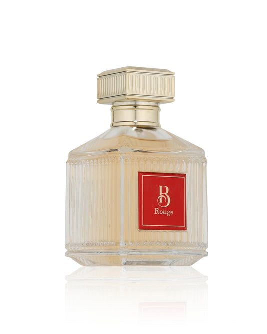 b rouge fragrance world bottle shows against white background