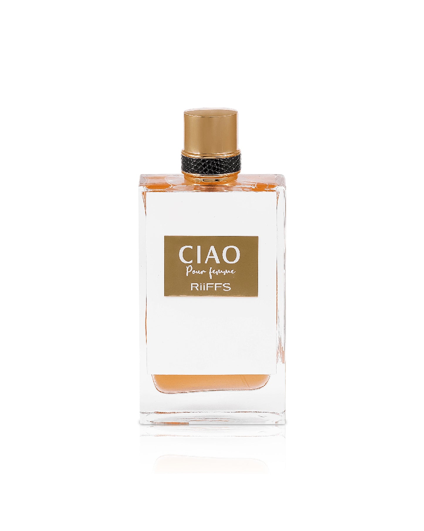 ciao pour femme by riiffs perfumes bottle shows against white background