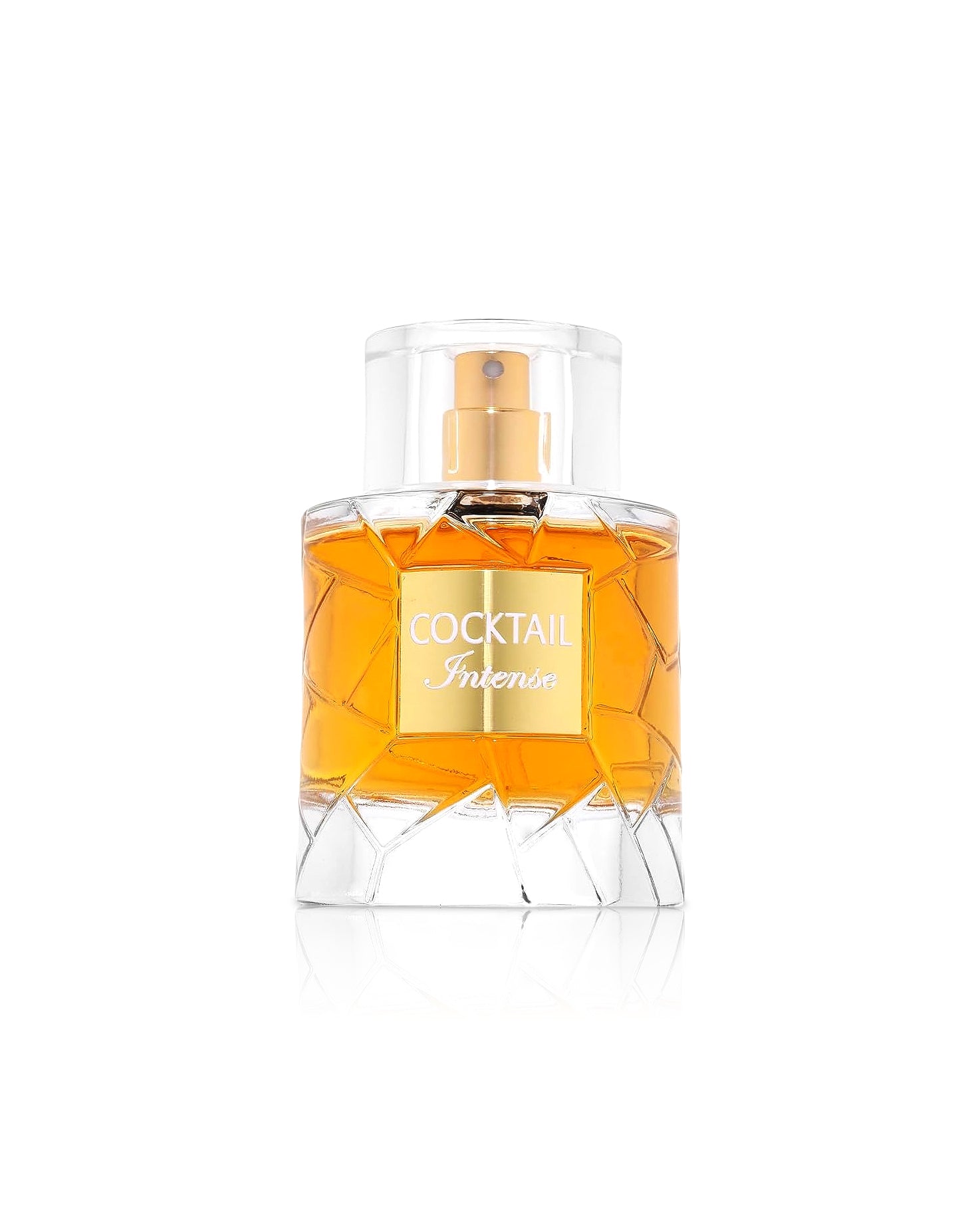 fragrance world cocktail intense perfume bottle shows against white background