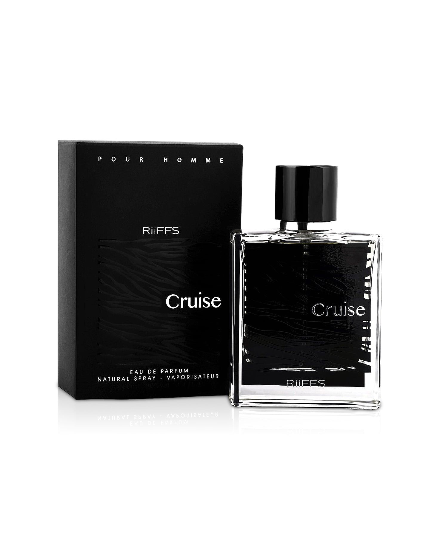 riiffs Cruise perfume bottle and packaging on a white background