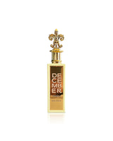 paris corner december vanilla perfume bottle shows against white background