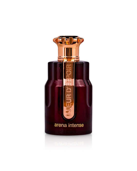 emir Lueur D_Espoir Arena Intense perfume bottle shows against white background