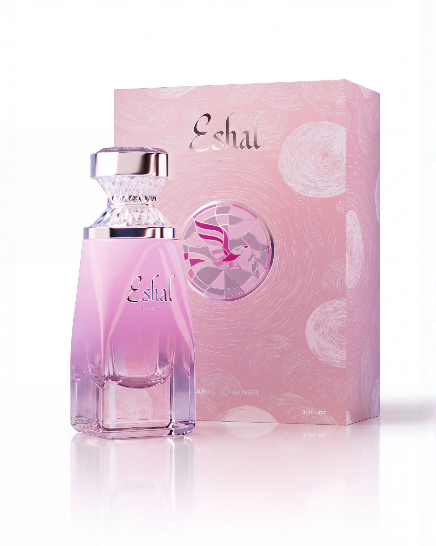 eshal musk by paris corner bottle beside packaging