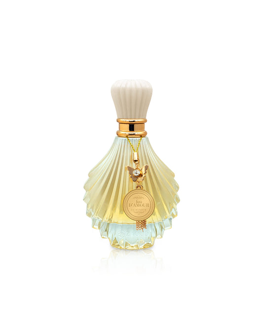 fou d'amour perfume bottle shows against white background