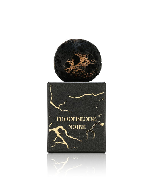 french avenue moonstone noire perfume bottle shows against white background