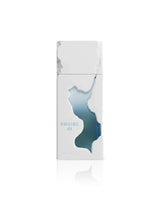 french avenue ravine ice perfume bottle shows against white background