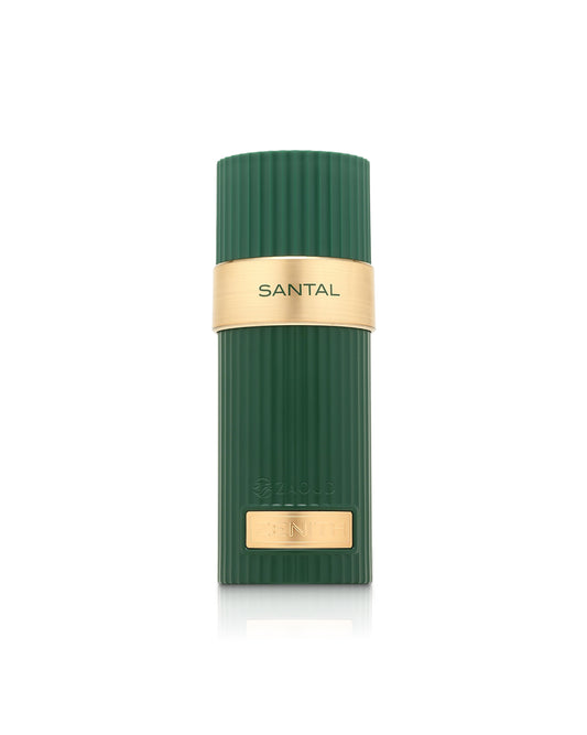 french avenue zenith santal perfume bottle shows against white background