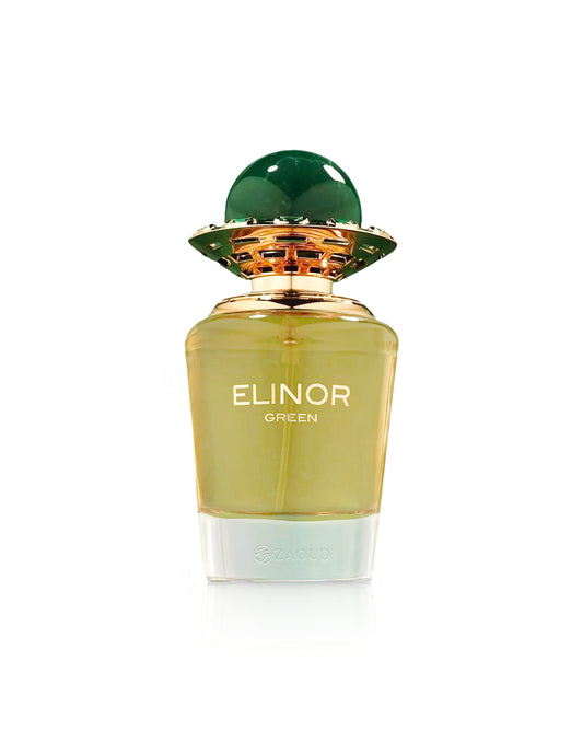 french avenue elinor green Perfume bottle labeled 'Elinor Green' on a white background