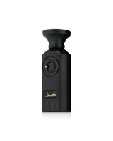 french avenue kohl perfume black bottle with gold accents on a white background