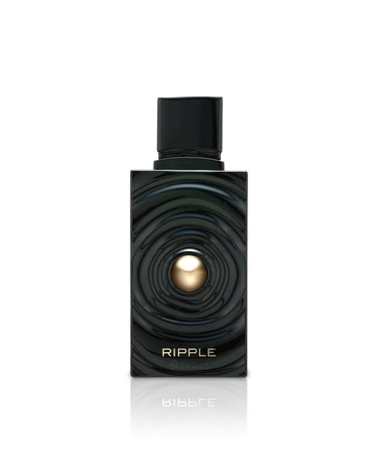 french avenue ripple perfume bottle shows against white background