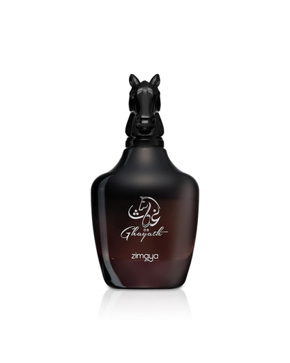 zimaya ghayath perfume bottle shows against white background