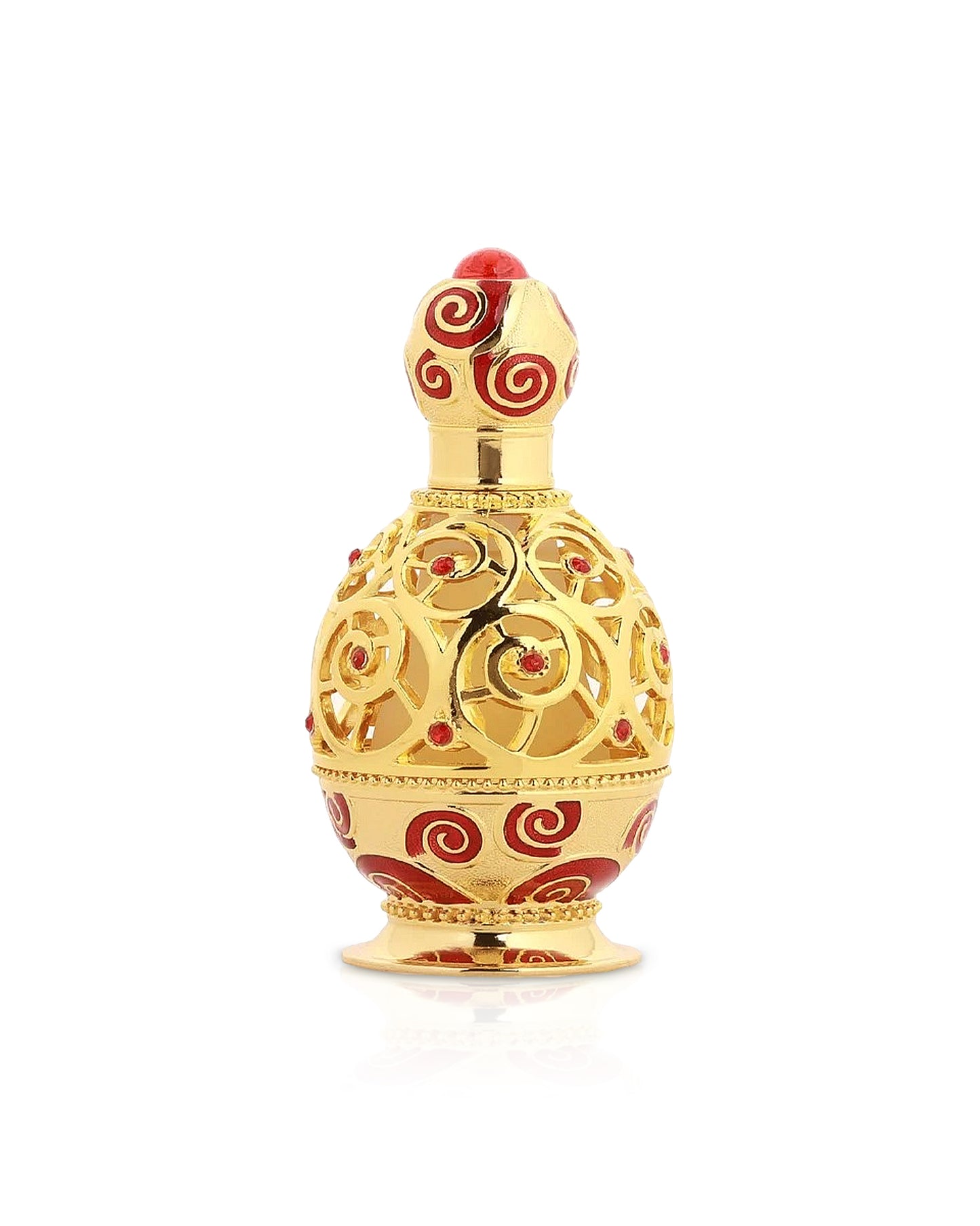 khadlaj haneen gold perfume oil bottle shows against white background