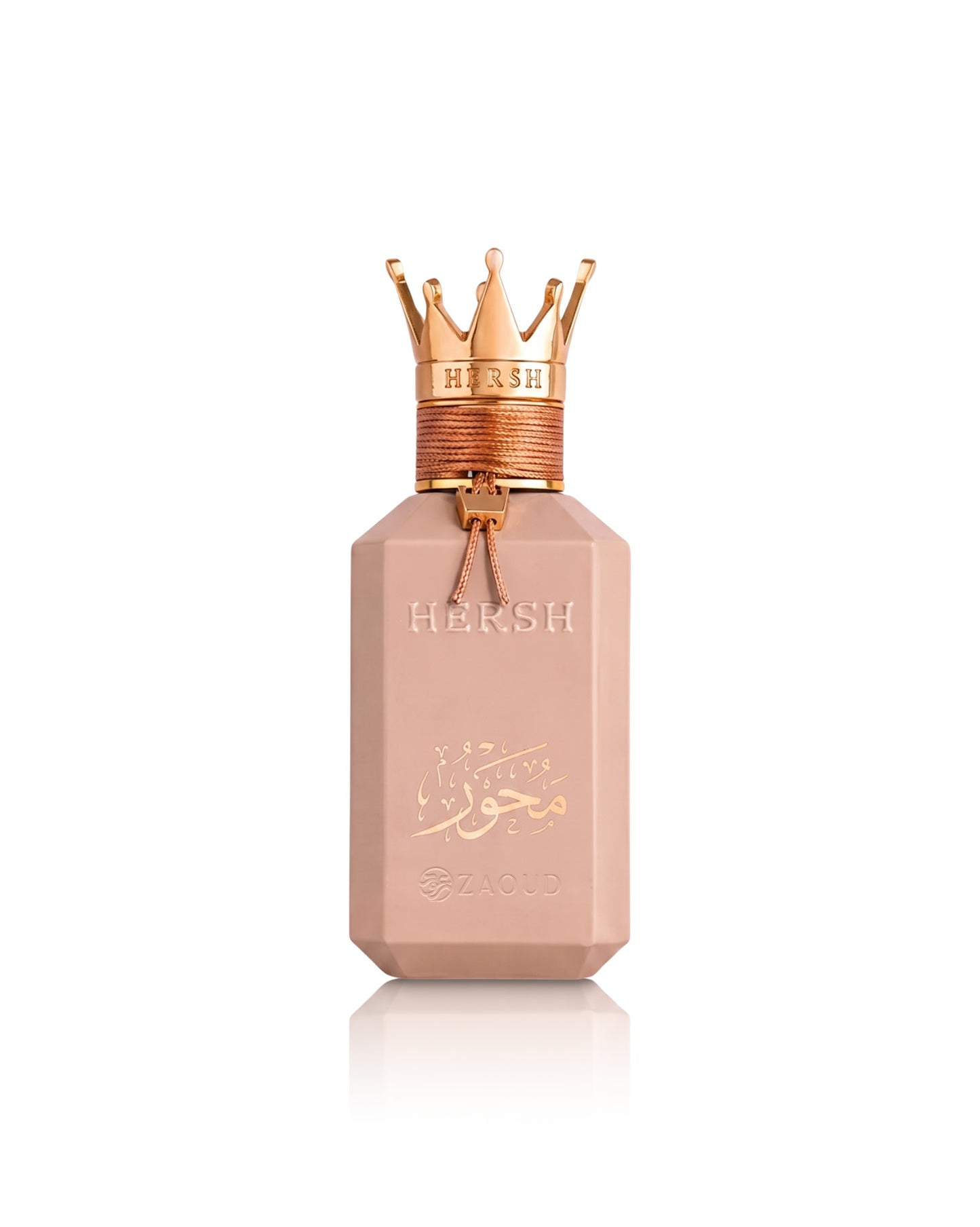 hersh mehwar perfume bottle shows against white background