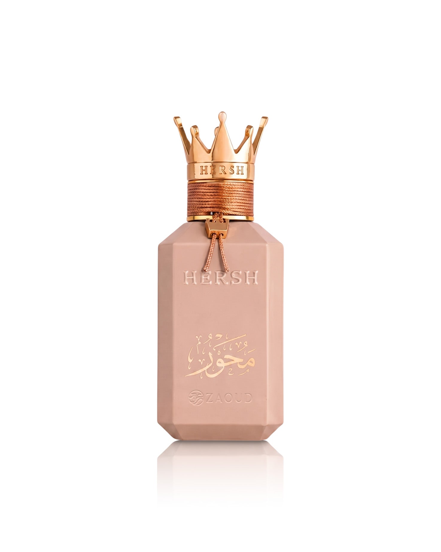 hersh mehwar perfume bottle shows against white background