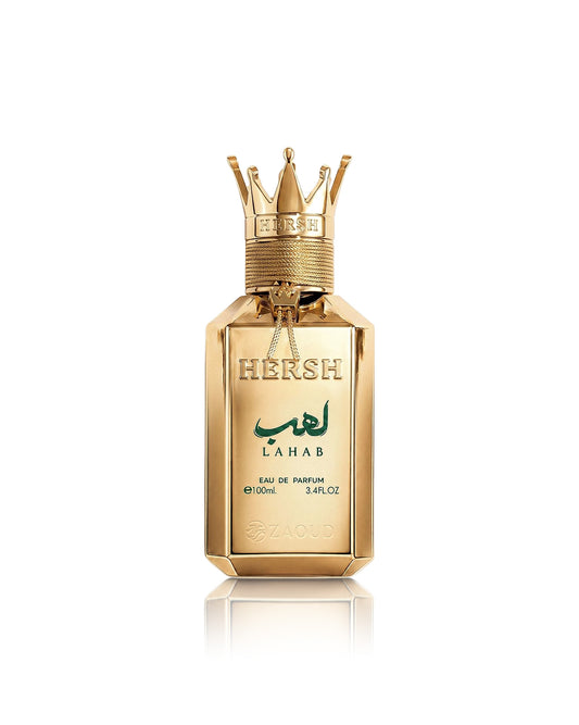 hersh lahab perfume bottle shows against white background