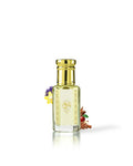 ignas noir smoking hot perfume oil bottle surrounded with fragrance notes like apple and vanilla