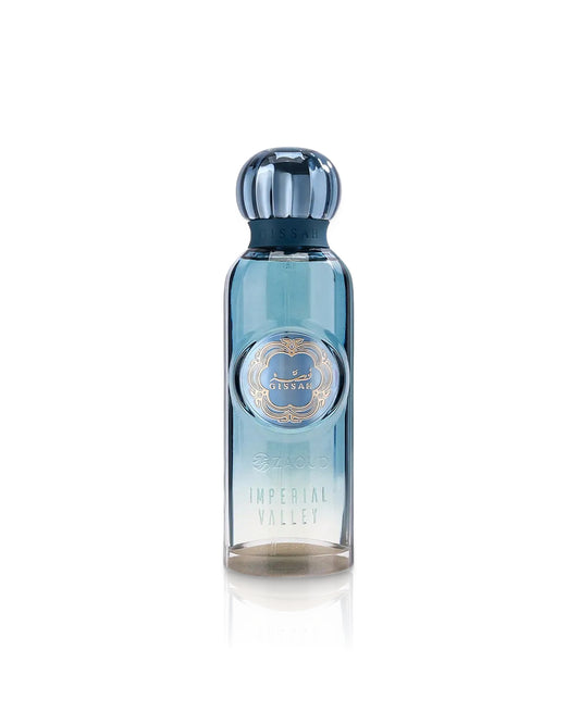 imperial valley by gissah perfume bottle shows against white background