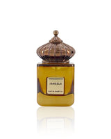 Matin martin jameela Perfume bottle with gold cap and label on a white background
