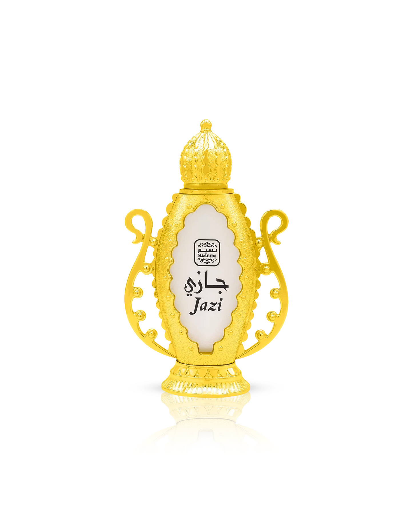 jazi perfume bottle by naseem shows against white background