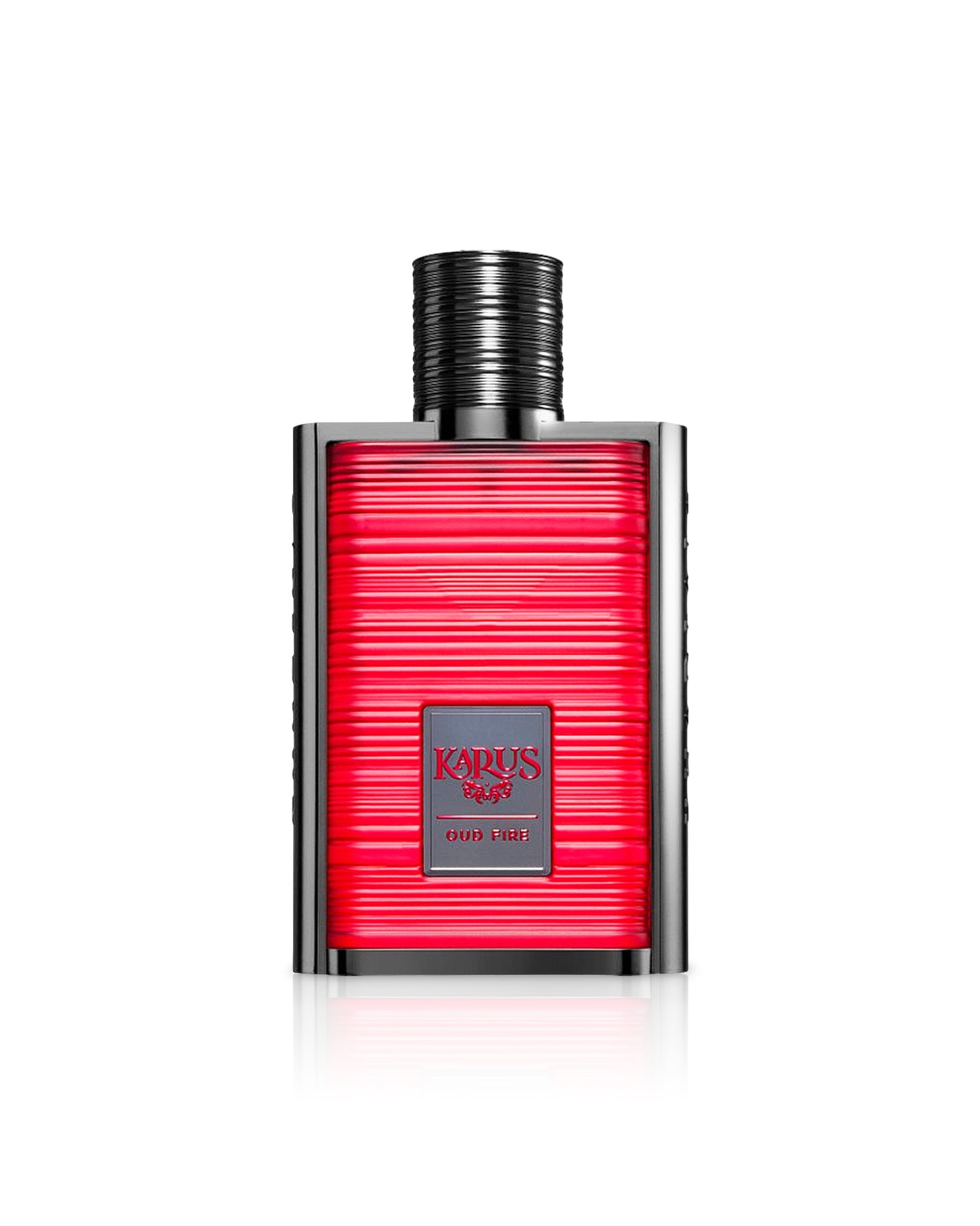 karus oud fire by khadlaj perfume bottle shows against white background