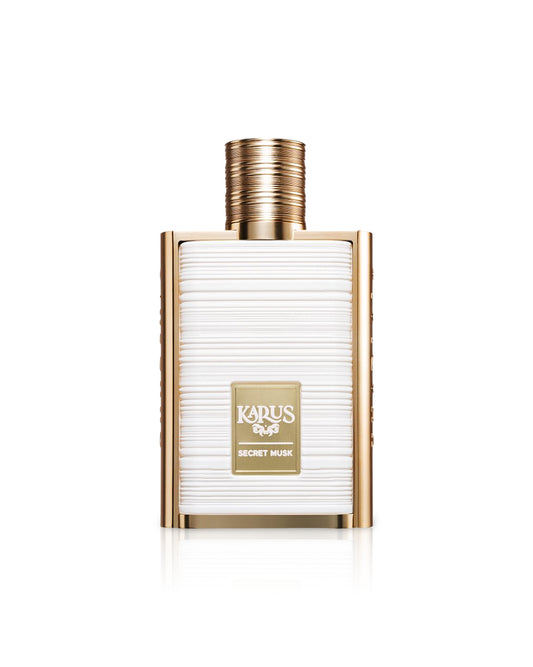 karus secret musk by khadlaj perfume bottle shows against white background