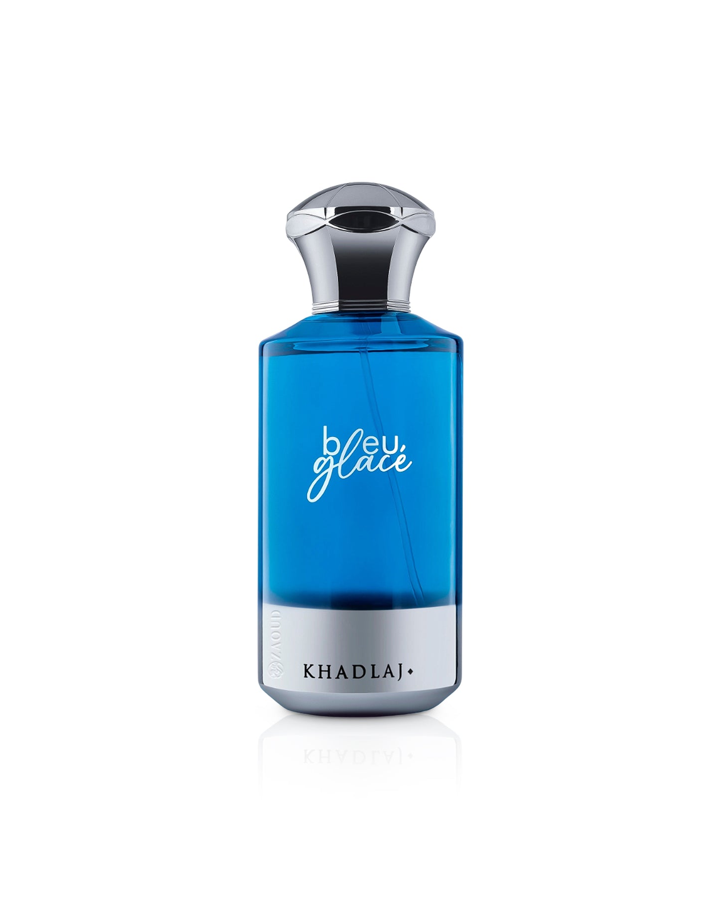 khadlaj bleu glace perfume bottle shows against white background