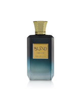 khadlaj island dreams perfume bottle shows against white backgroound