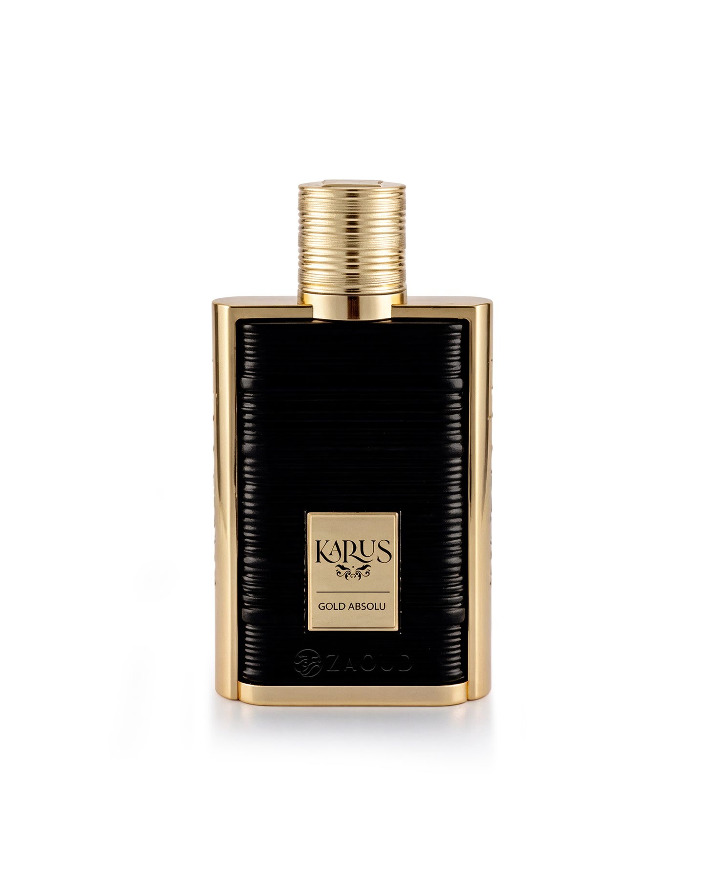 khadlaj karus gold absolu perfume bottle shows against white background