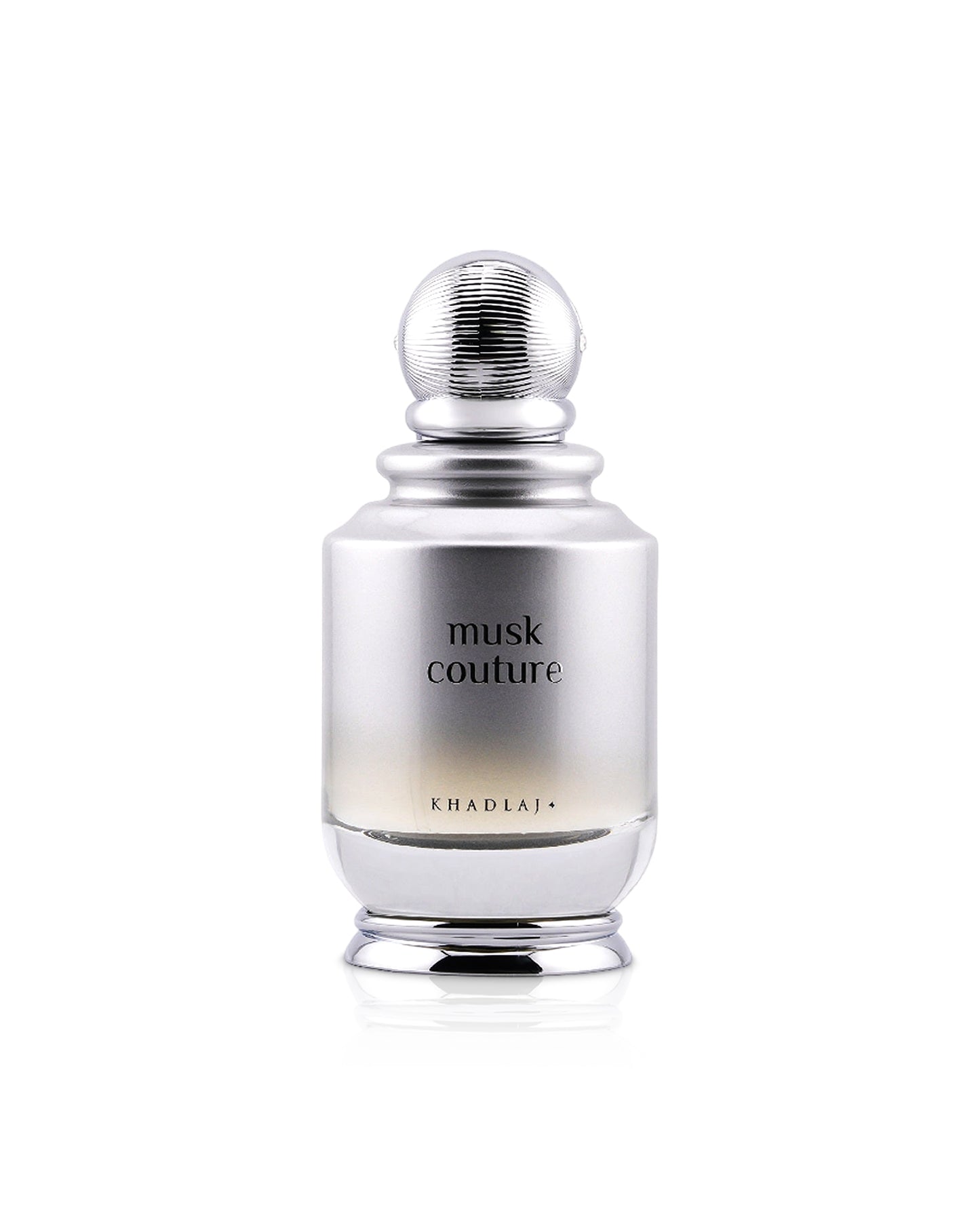 khadlaj musk couture perfume bottle shows against white background 