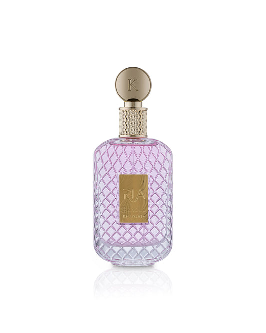 khadlaj ria perfume bottle shows against white background