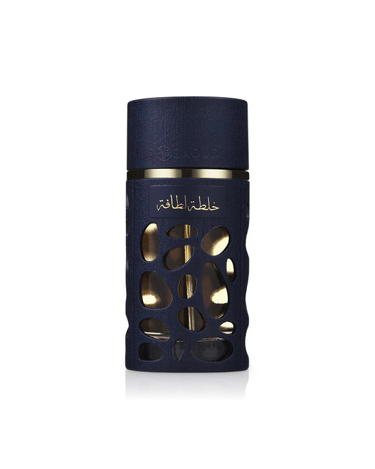 khalta blend of lattafa perfume bottle shows against white background
