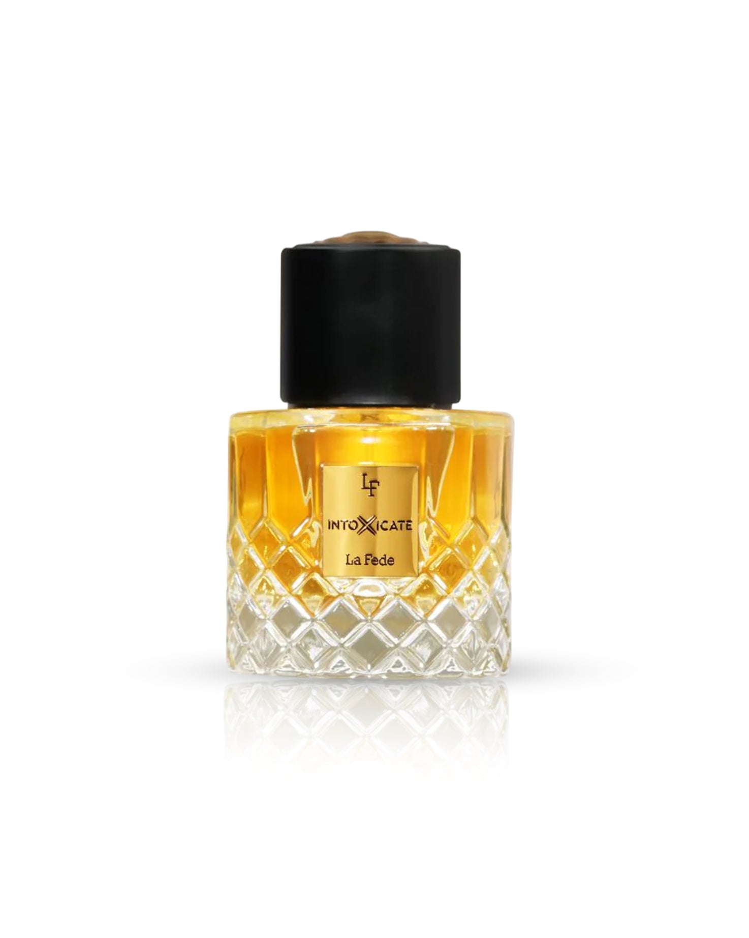 la fede Intoxicate eau de parfum perfume bottle against white background