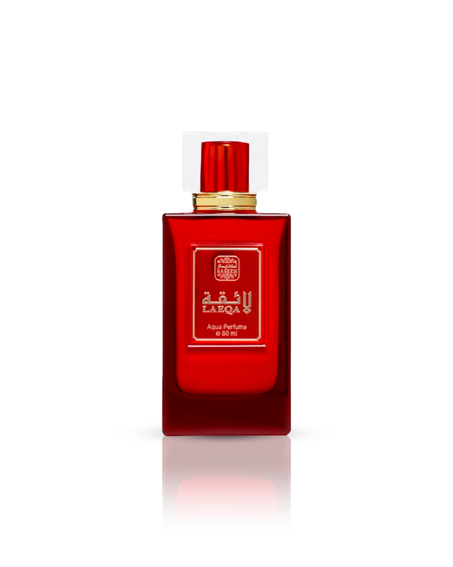 laeqa aqua parfum by naeem perfumes bottle shows against white background