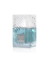lattafa khamrah waha perfume bottle shows against white background