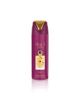 lattafa tharwah gold deodorant can shows against white background