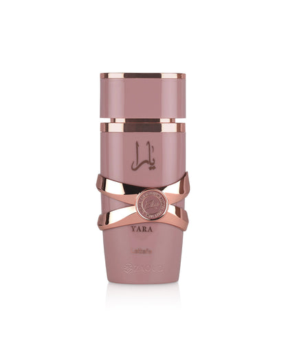 lattafa yara elixir perfume bottle shows against white background