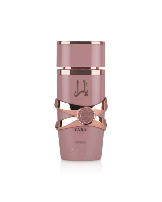 lattafa yara elixir perfume bottle shows against white background