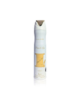 lattafa peace and love air freshener bottle shows against white background