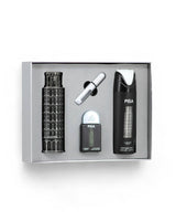 lattafa pisa gift set including perfume bottles and a deodorant bottle in a box on a white background