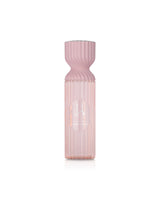 lattafa yara perfume mist Pink ribbed bottle on a white background