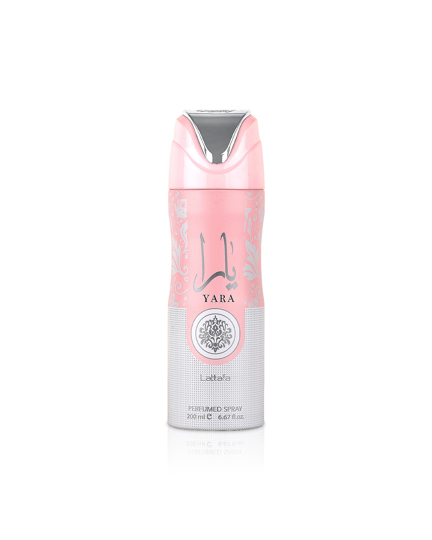 lattafa yara deodorant bottle shows against white background