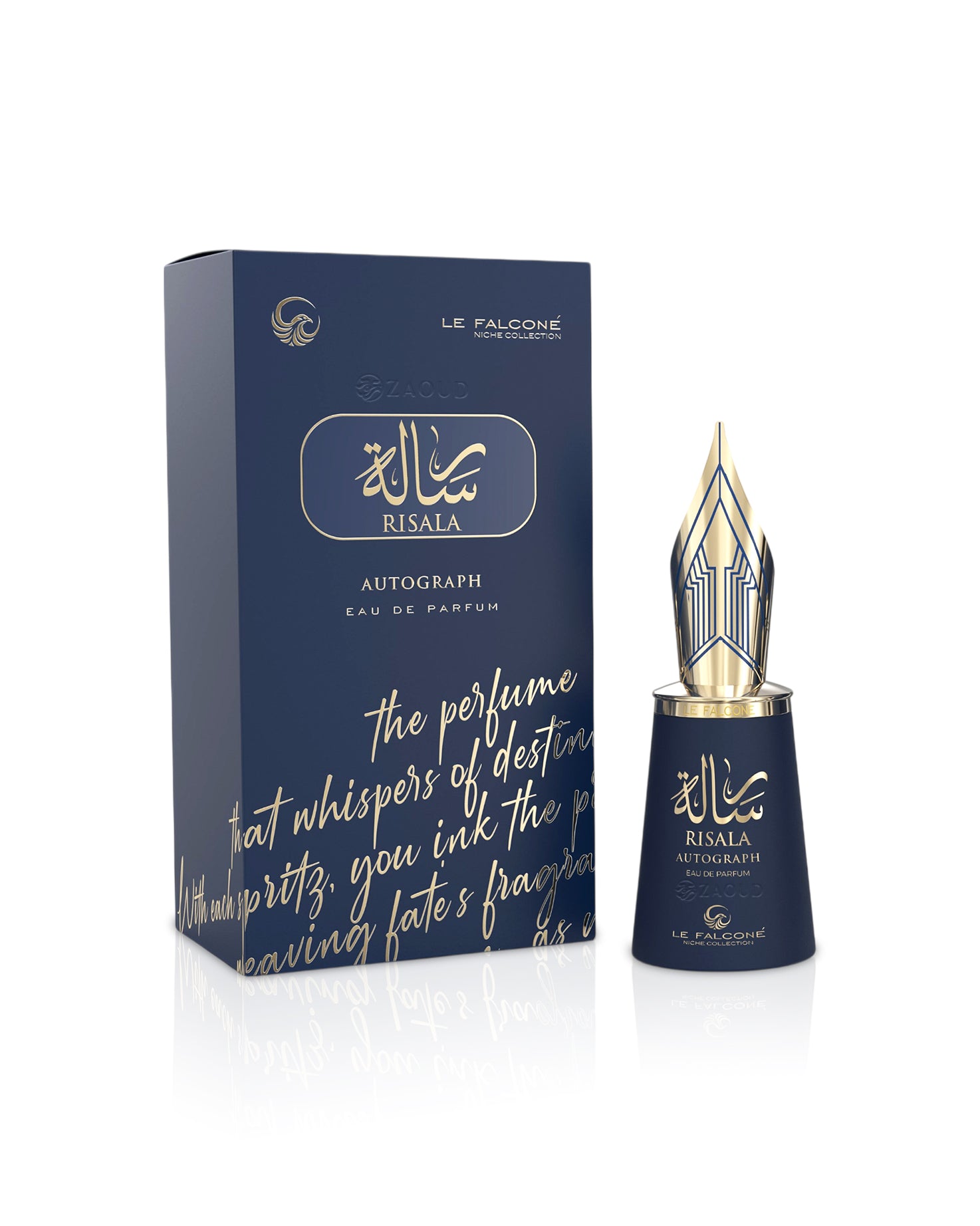 Le Falcone Risala Autograph perfume bottle and packaging on a white background