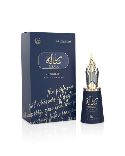 Le Falcone Risala Autograph perfume bottle and packaging on a white background