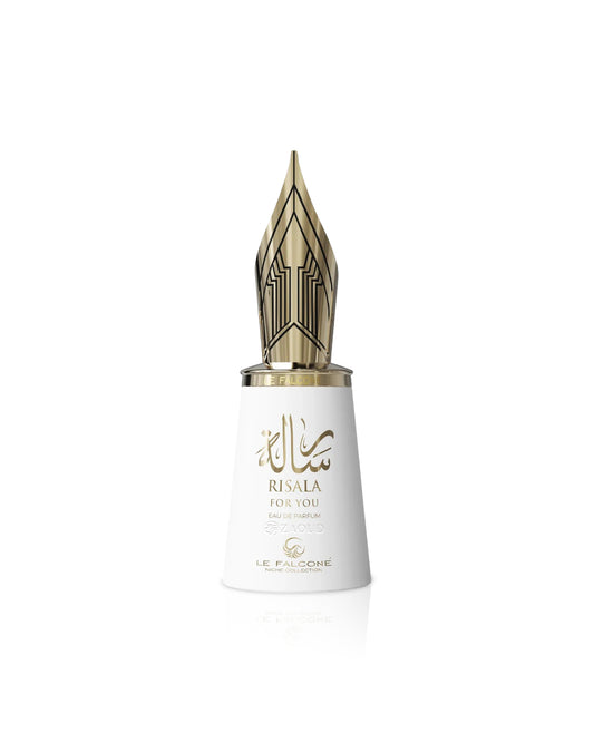 le falcone risala for you Fountain pen with gold accents on a white background