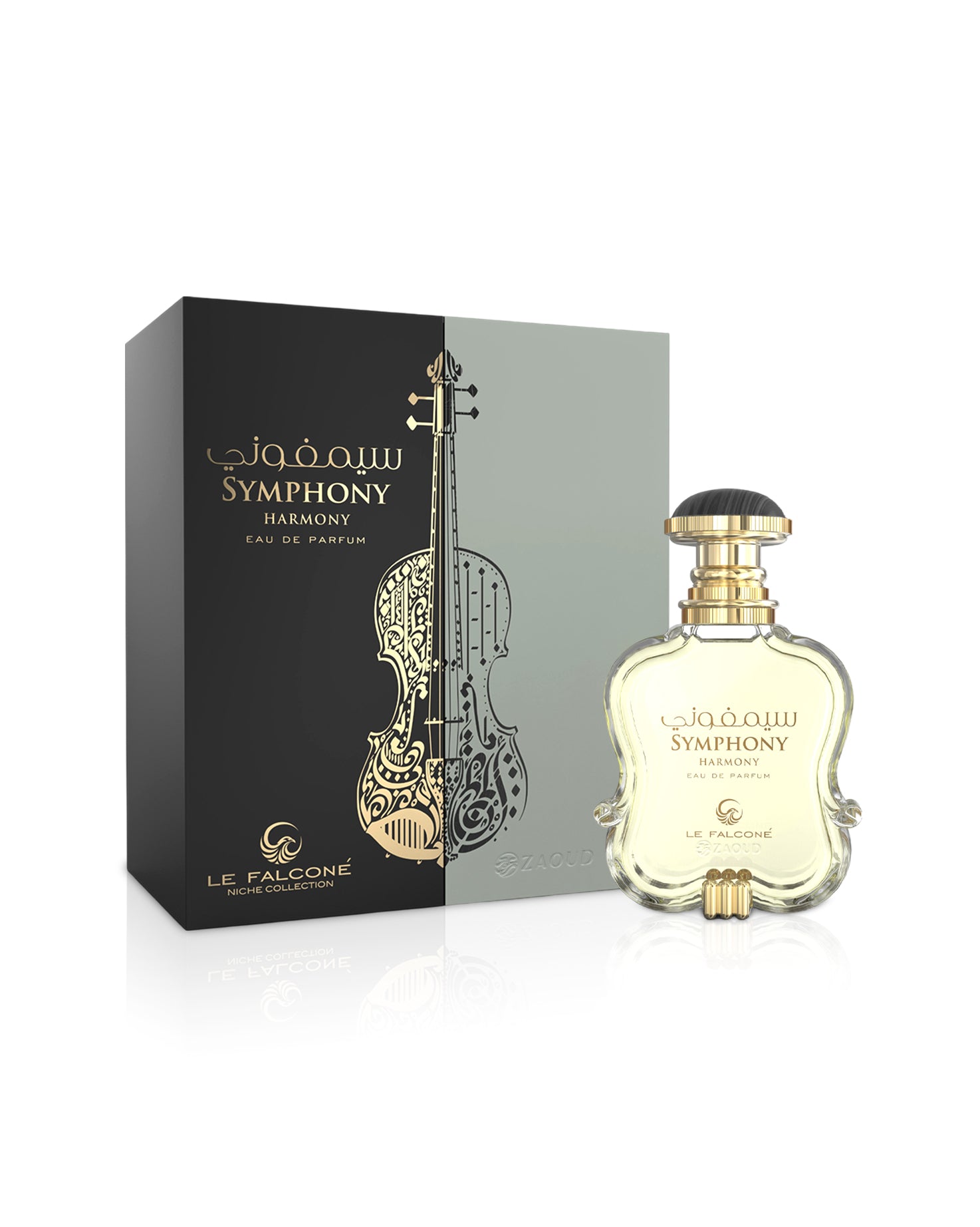 Le Falcone Symphony Harmony perfume bottle and packaging on a white background
