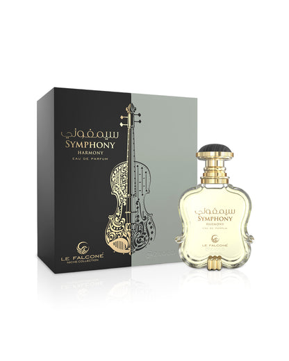 Le Falcone Symphony Harmony perfume bottle and packaging on a white background