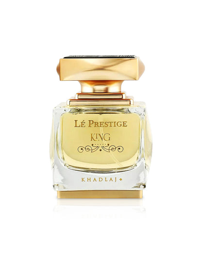 le prestige king by khadlaj perfume bottle shows against white background