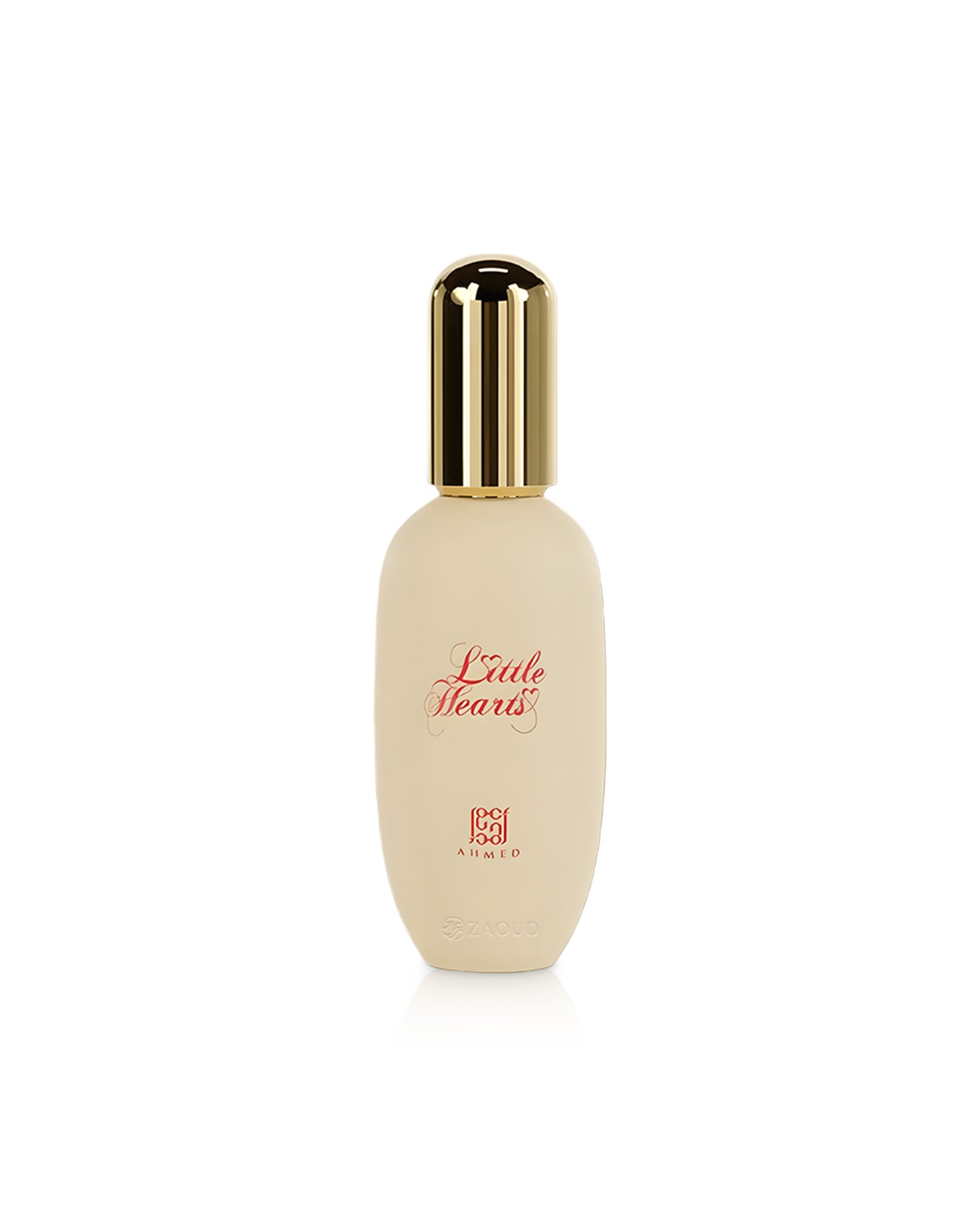little hearts body gel bottle shows against white background