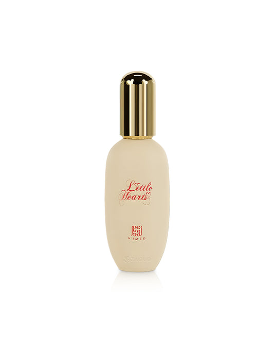 little hearts body gel bottle shows against white background